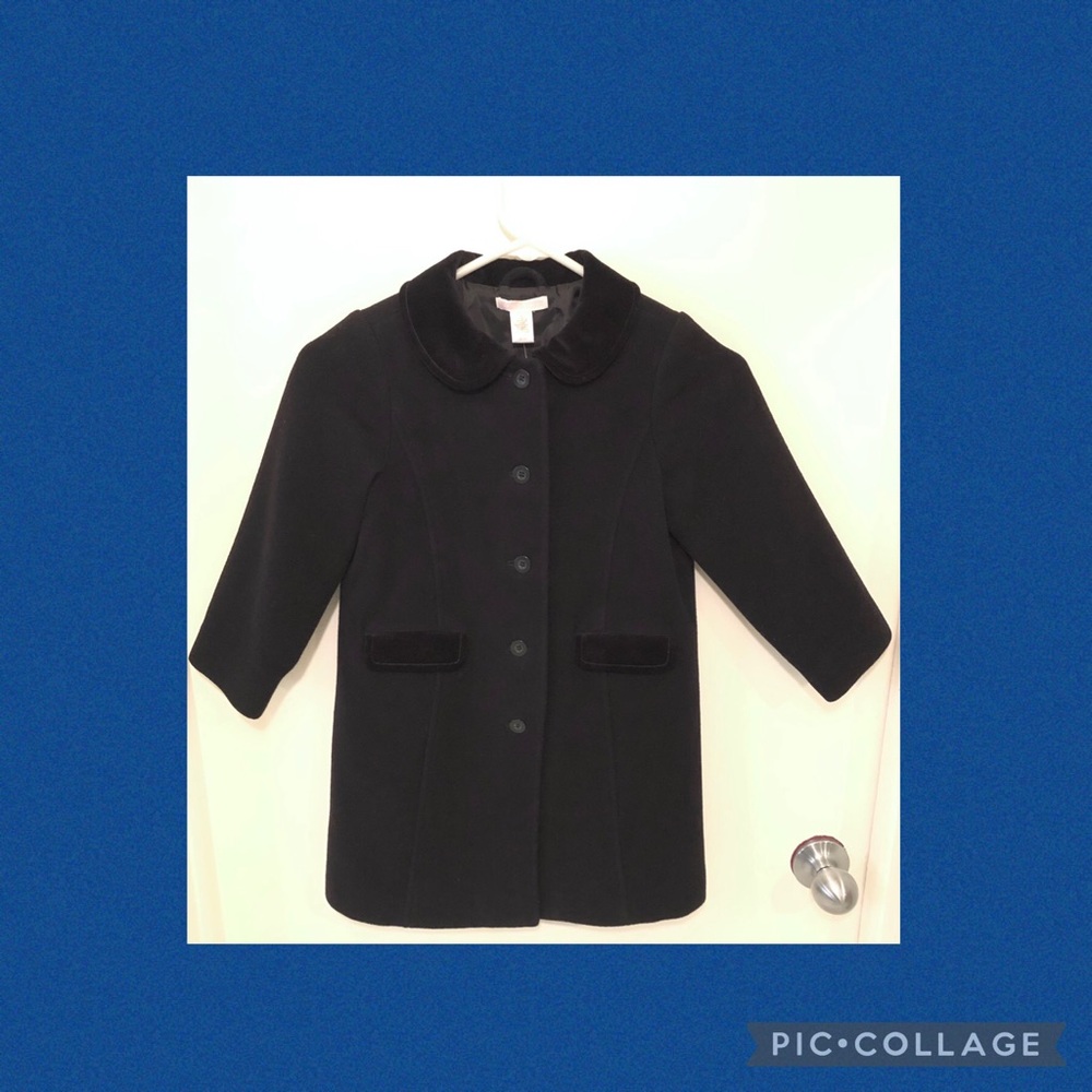 Janie and Jack Black Kids Coat